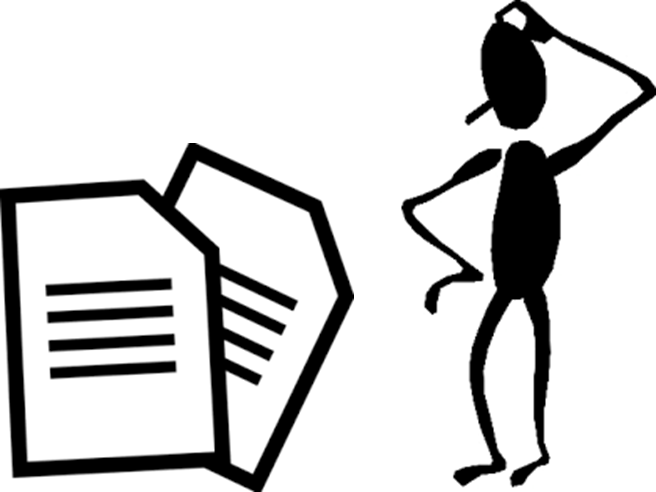 Cover Letters - Man Confused Clipart (656x492)