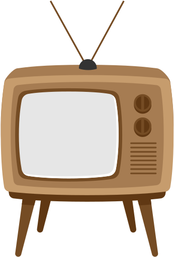 Retro Tv Vector - Television - Full Size PNG Clipart Images Download