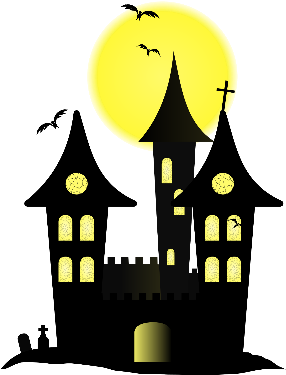 Haunted House - Cartoon Halloween Castle Png - Full Size PNG Clipart ...