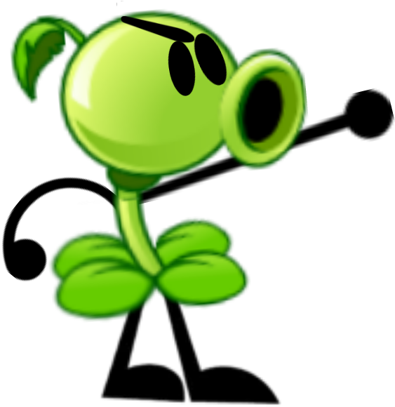 Green objects. Peashooter object show. Peashooter.