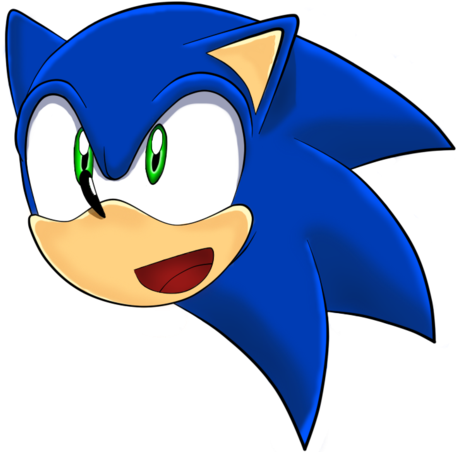 Sonic Face Png Clip Art Download - Sonic The Hedgehog Face Png - Full 