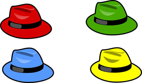 4 Things Clipart Six Thinking Hats Clip Art - Palarii De Colorat ...