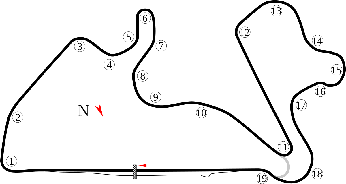 Autopolis Track - (1200x641) Png Clipart Download