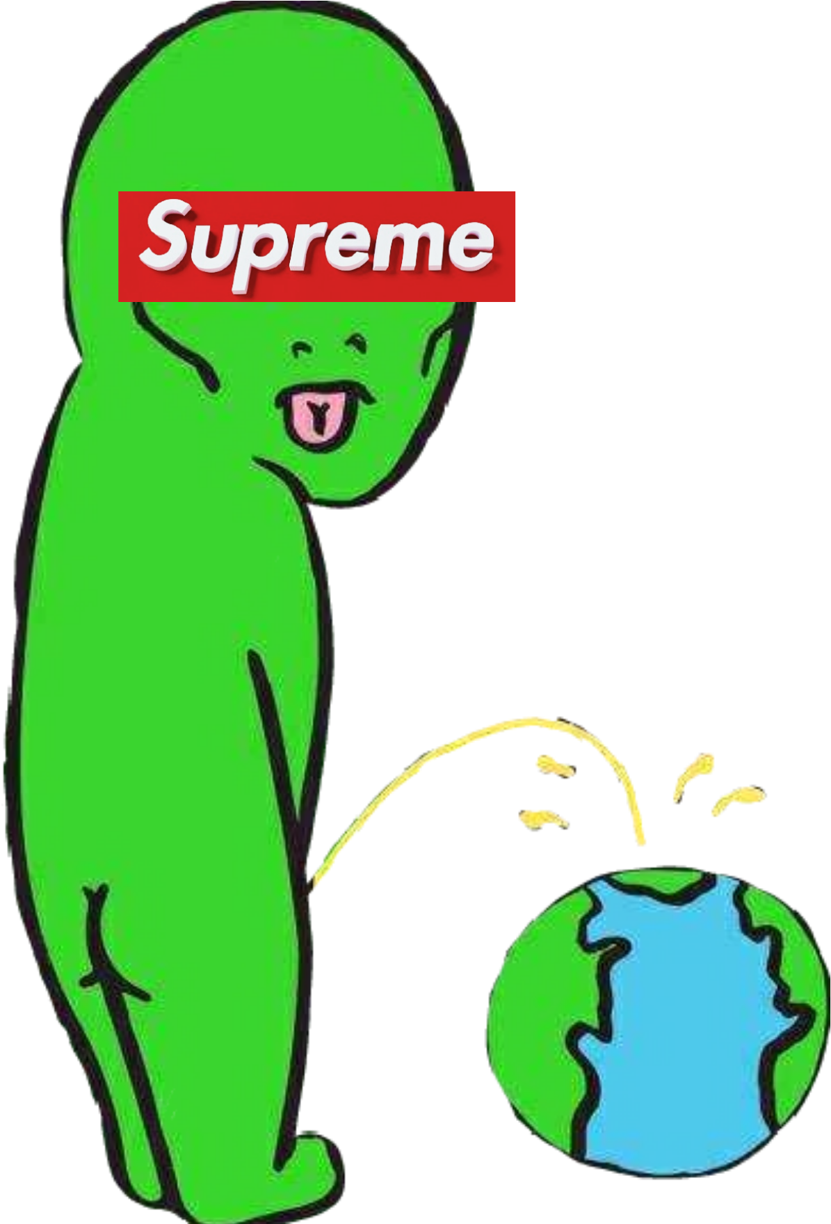 Supreme Ripndip Alien Space Earth - Supreme (1758x1758)