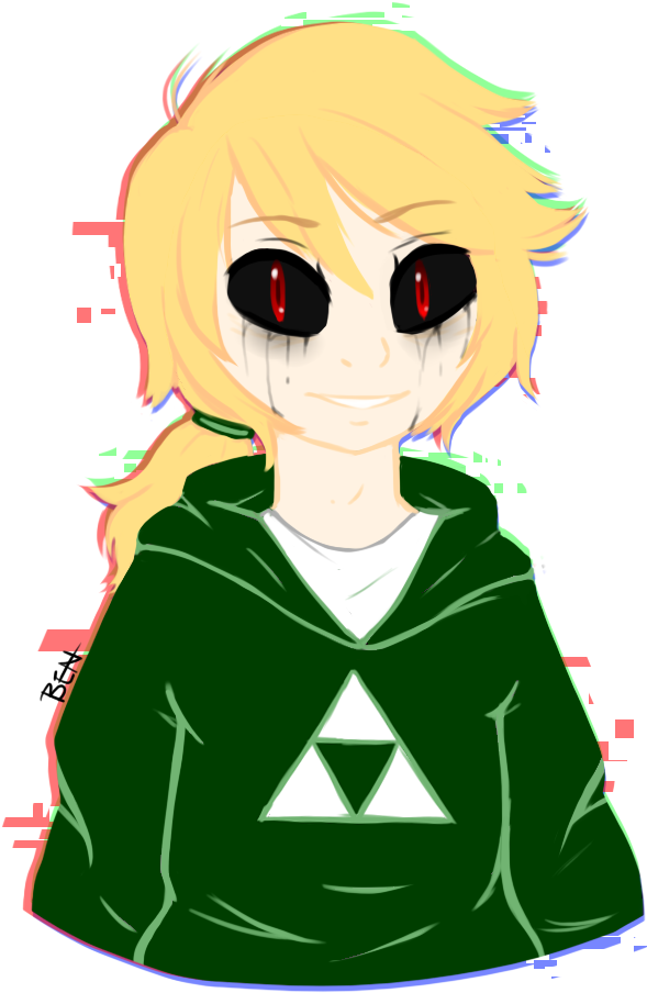 Was Testing Out Ways To Draw Without - Creepypasta - (691x956) Png ...