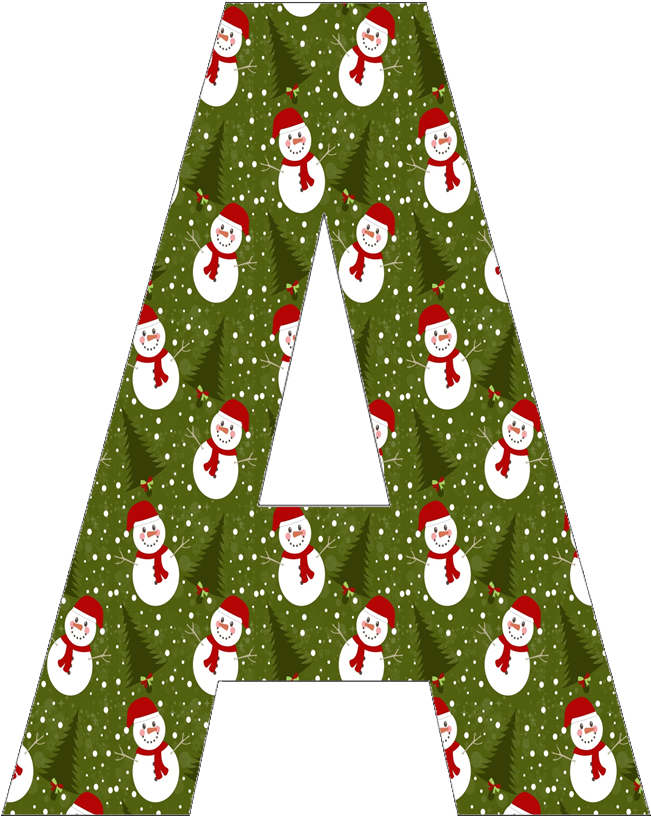 B * * Muñequito De Nieve De Katia Artea - Free Christmas Alphabet ...