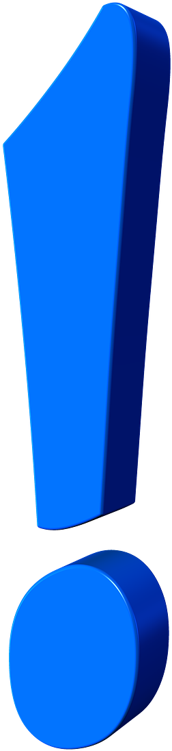 Img - Exclamation Mark Transparent Blue (1280x1280)
