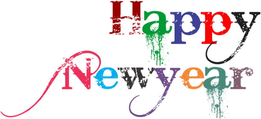 Happy New Year Clipart Font Happy New Year 19 Png 850x425 Png Clipart Download