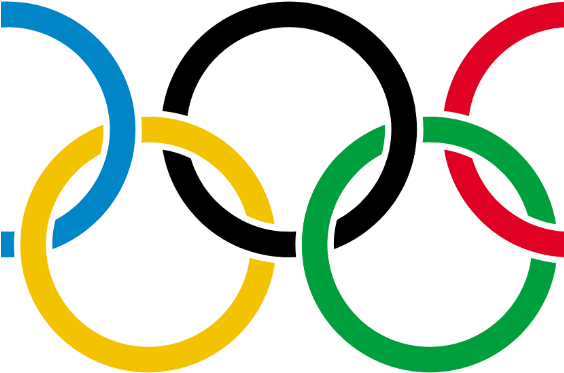 Cover Image - Summer Olympics Logo - (563x422) Png Clipart Download