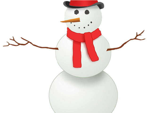 Scarf Clipart Snow Man - Clip Art (640x480)