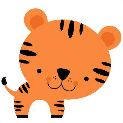 Cute Baby Tiger Svg, Safari, Jungle, Cricut, Cutfile, Png
