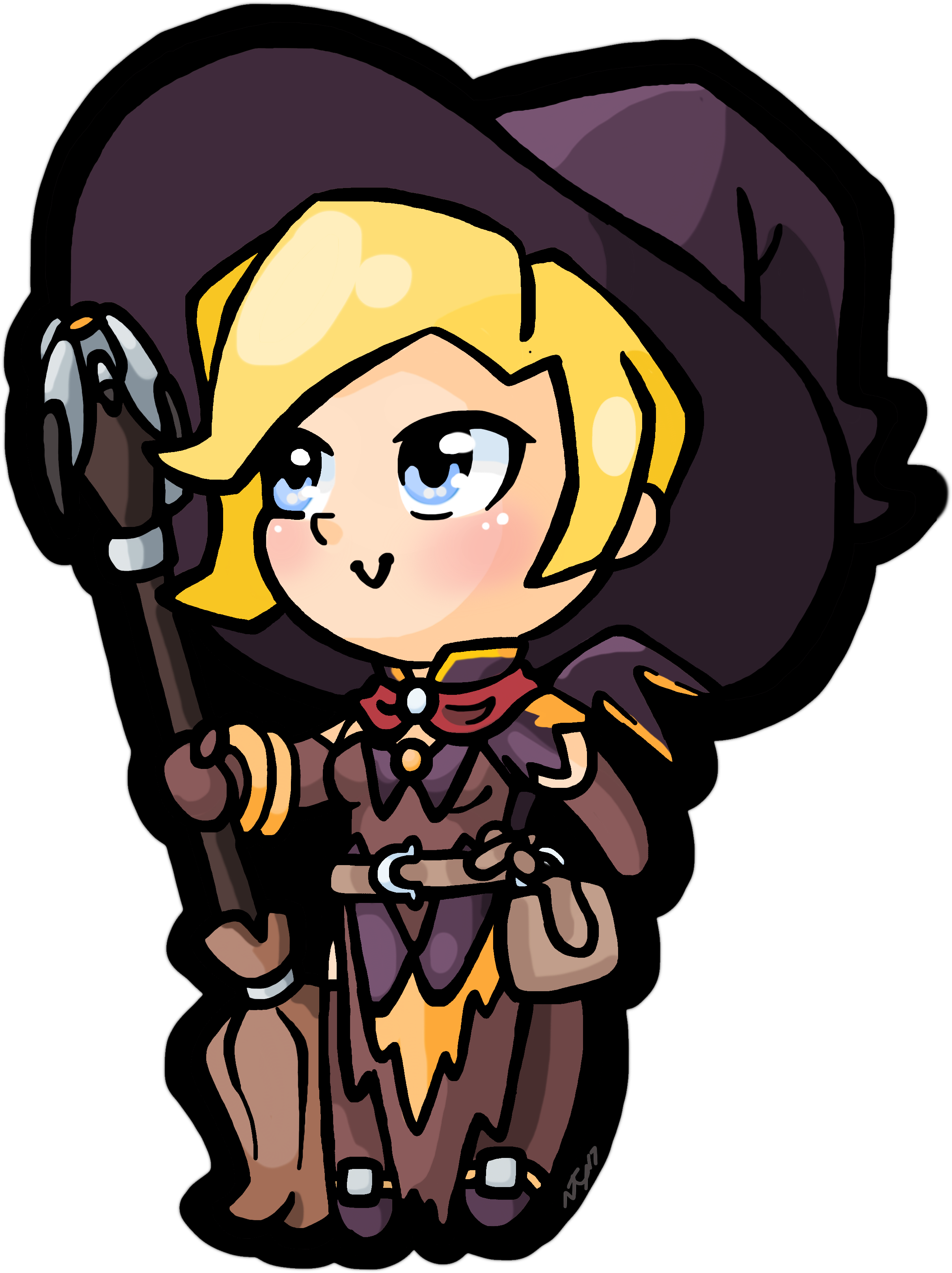 Mercy Witch Png Clip Art Transparent - Drawing (2480x3508)