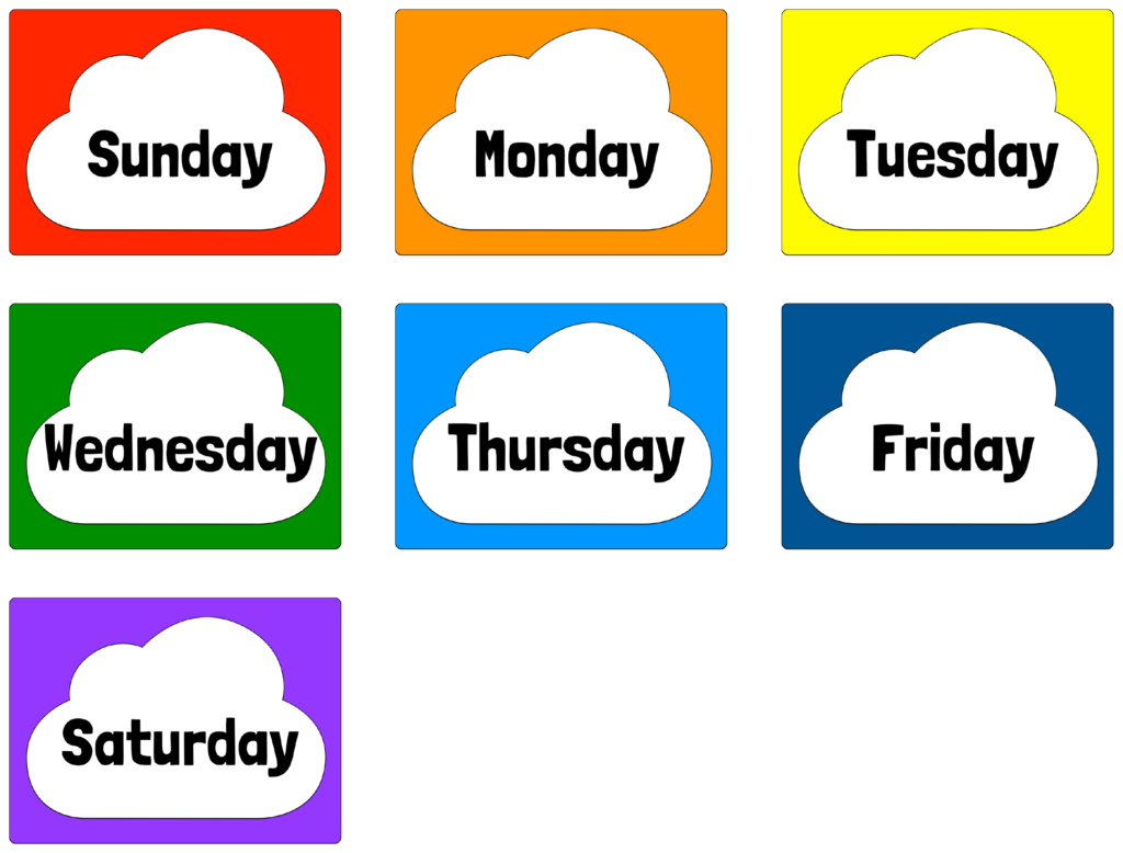 The days of the week картинка