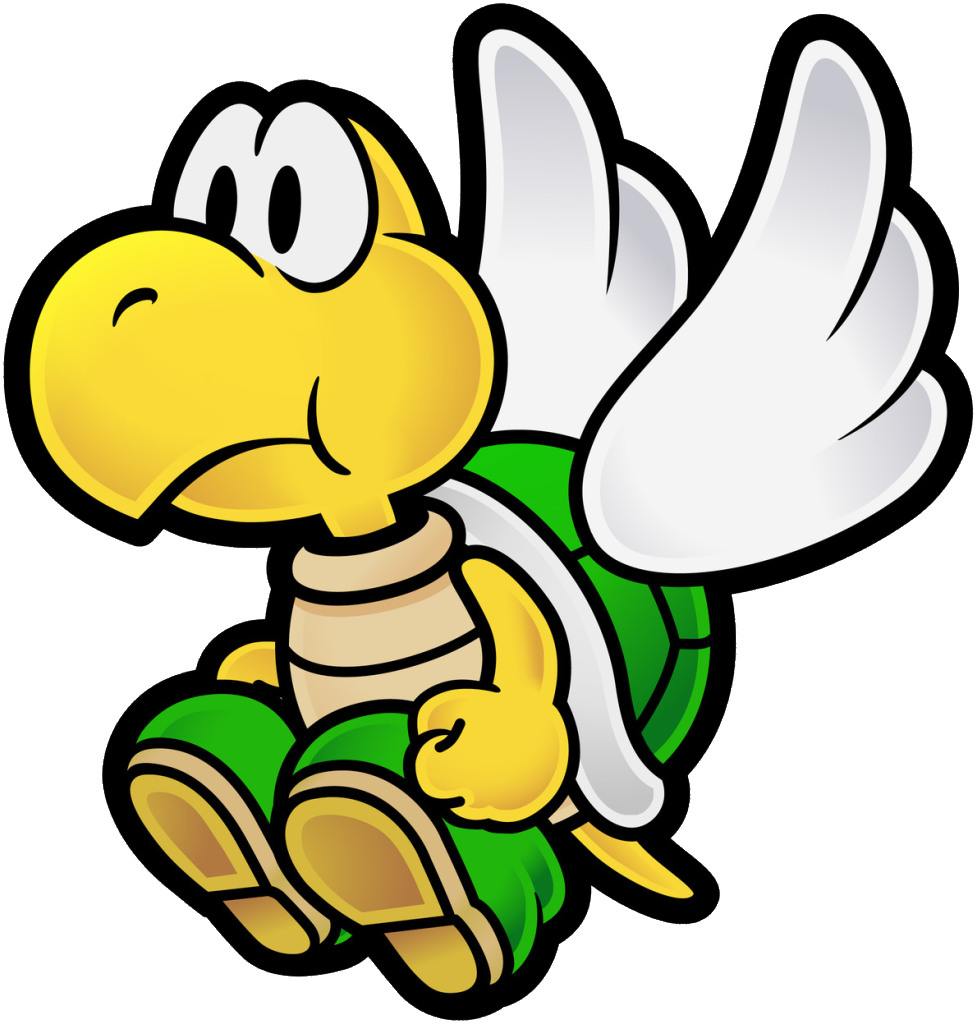 Koopa Paratroopa Paper Mario Wii, Mario 3ds, Super - Koopa Paratroopa Paper...