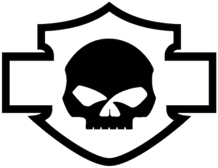 Harley Davidson Logo Silhouette Skull Decal Rh Lezebre - Harley ...