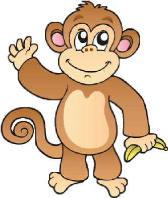 Funny Baby Monkey Pictures - Clipart Monkey - (400x400) Png Clipart ...