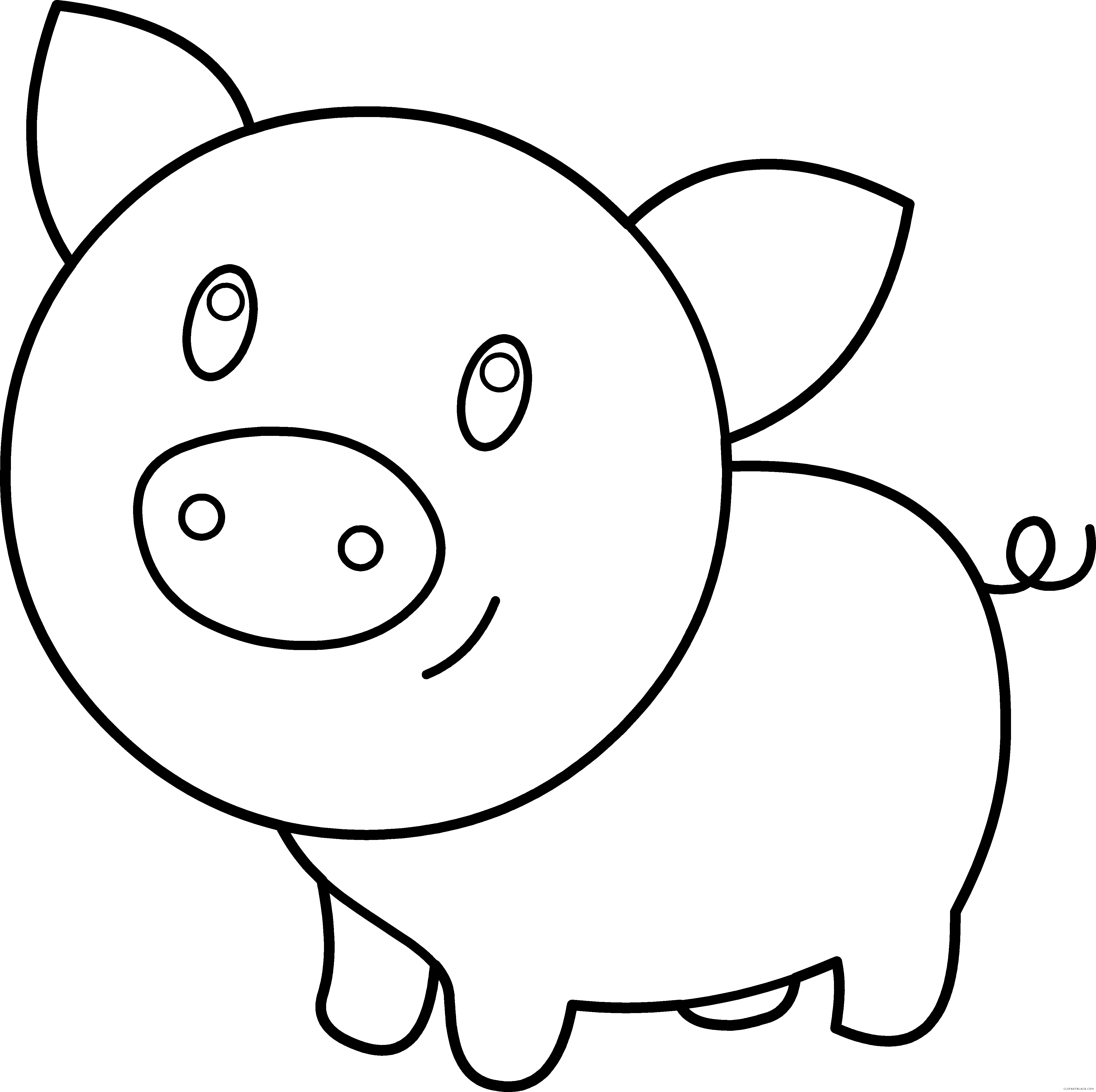 pig food clipart black