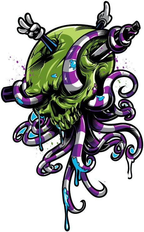 Tentacle Octopus Skull Illustration Hq Image Free Png - Tentacle Octopus Skull Illustration Hq Image Free Png (518x800)