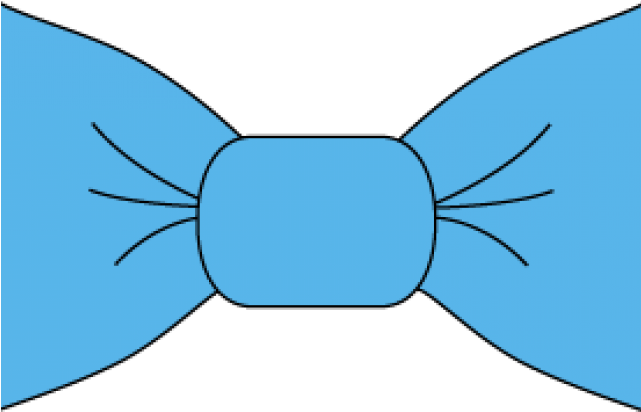 Drawn Bow Tie Blue - Drawn Bow Tie Blue (640x480)