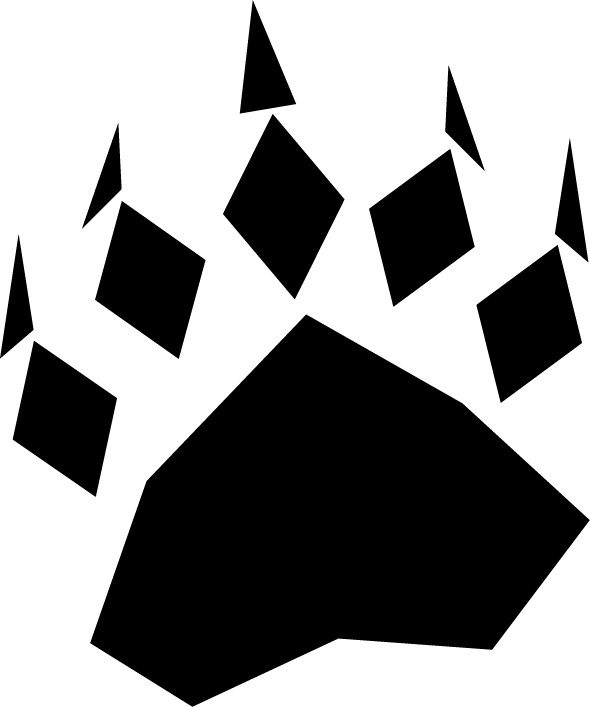 Oso Bear Paw Logo - Oso Bear Paw Logo (590x707)