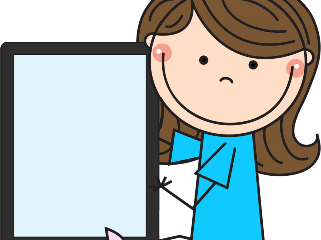 Ipad Clipart Classroom Clip Art - Cartoon - (640x480) Png Clipart Download