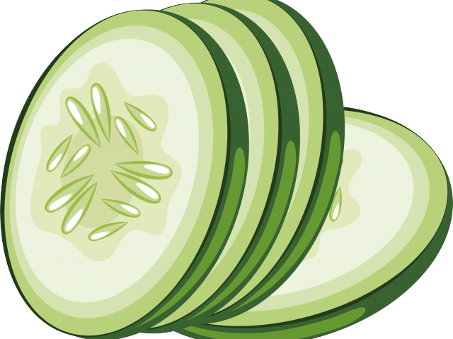 Lime Clipart Cucumber Slice - Cucumber Slices Vector (640x480)