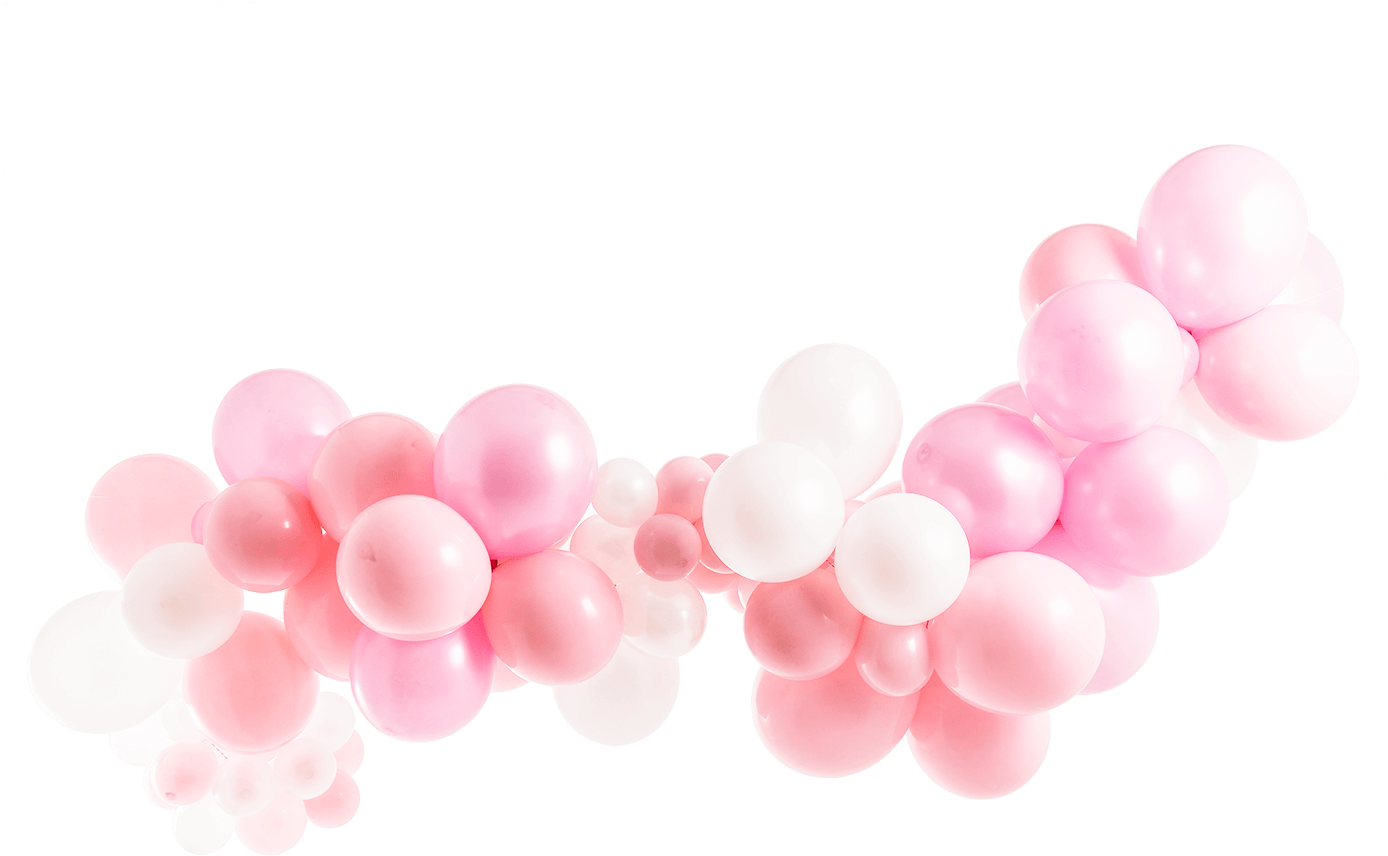 Белый пинк. Pink Balloons без фона. Гирлянда balon PNG. White and Pink Balloons. Pink Balloon Sticker.