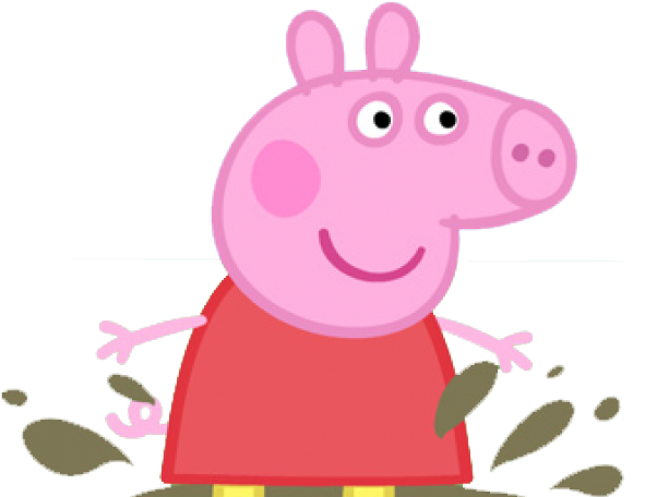 Dirt Clipart Pig Mud - Peppa Pig In Puddles - (640x480) Png Clipart ...