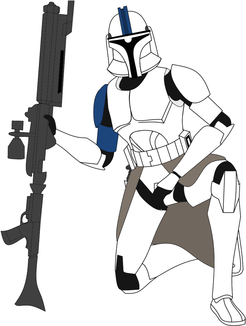 Clone Trooper Knight By Fbombheart - Clone Trooper Salute Transparent.