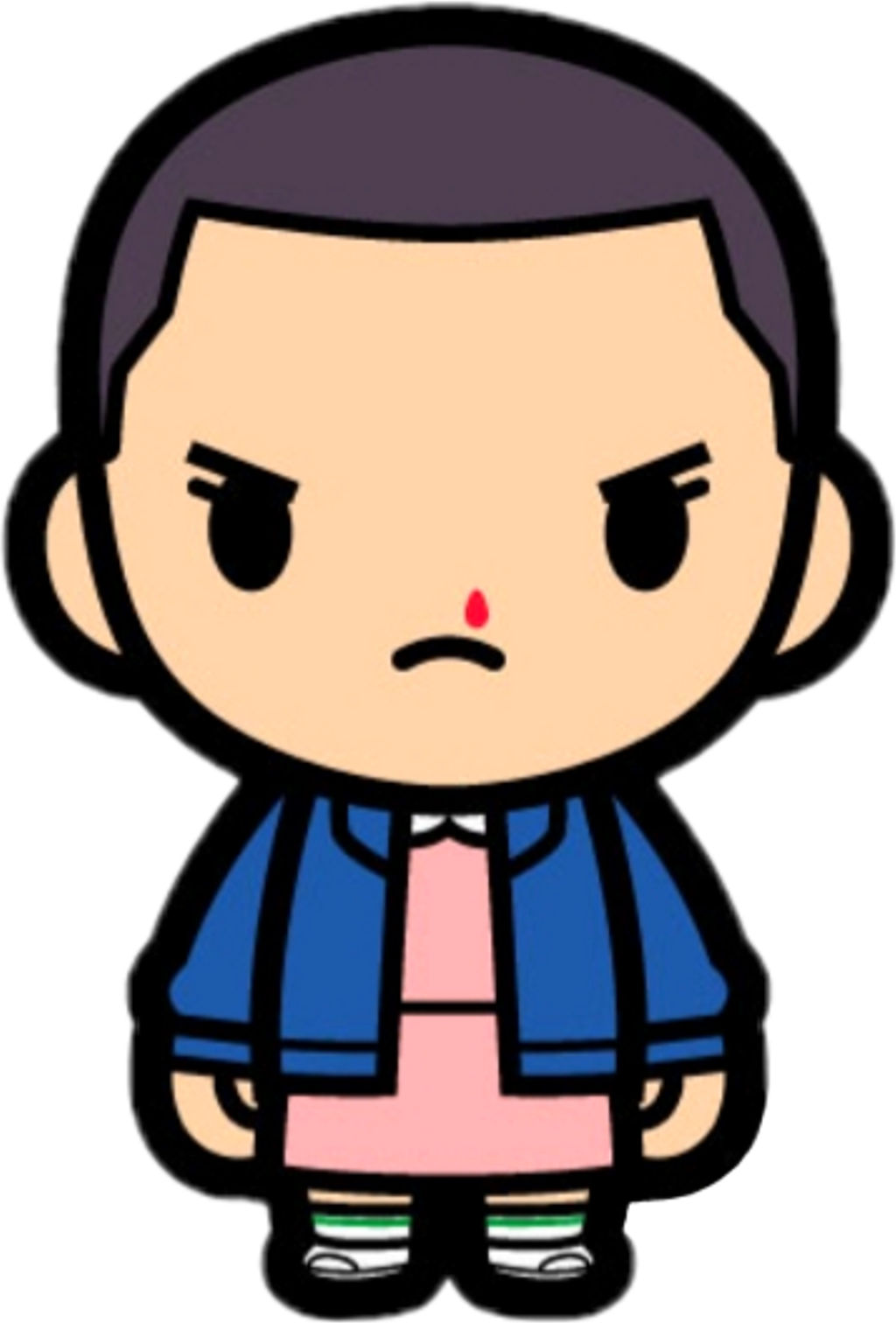 Eleven Sticker Eleven Stranger Things Kawaii 1024x1512 Png Clipart Download 6354