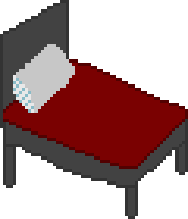 Bed - Bed Pixel Art Transparent Png - Full Size PNG Clipart Images Download