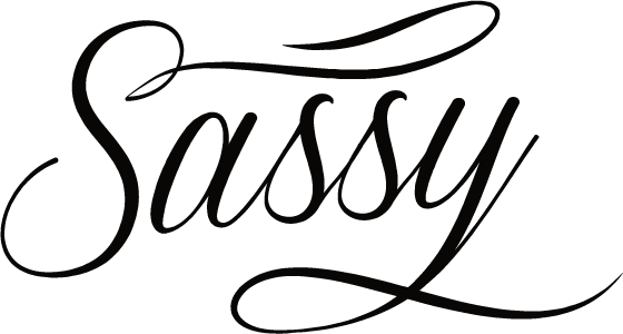Sassy Mom Life - Word Sassy Black And White - (560x300) Png Clipart ...