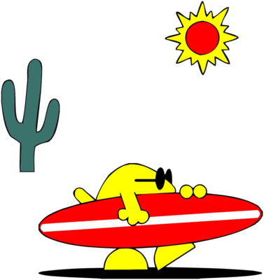 Surf Desert Clipart - Surf Desert Clipart (377x400)