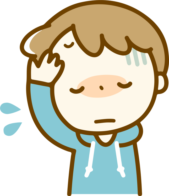 Common Cold Allergic Rhinitis Due To Pollen Child Fever 風邪 子ども イラスト 645x750 Png Clipart Download