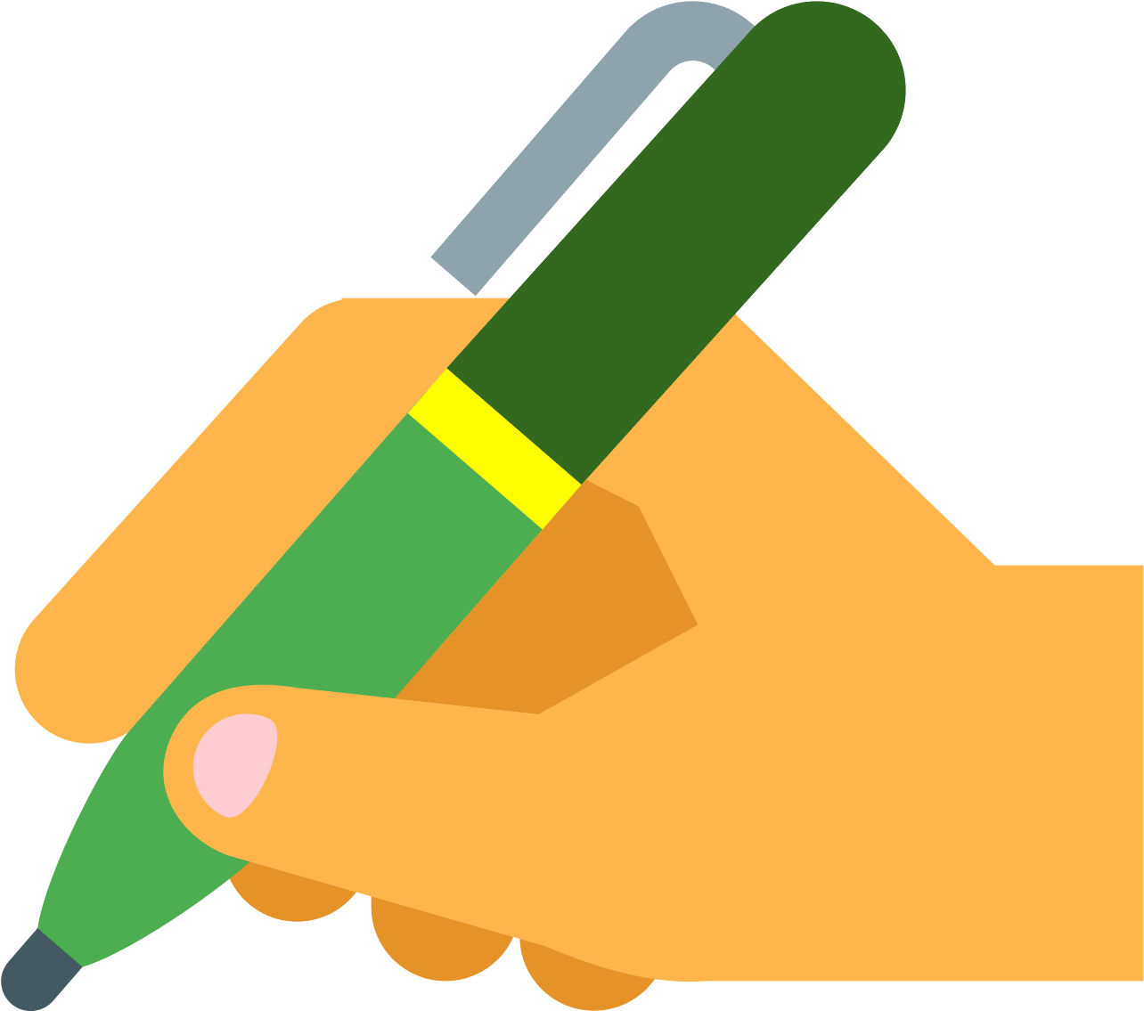 Pen Clipart Icon - Hand With Pen Icon (1600x1600)