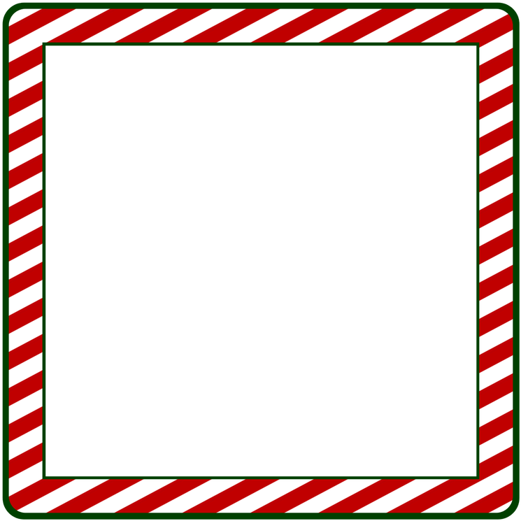 Red Square Clipart Red Border - Christmas Border Square Png - Full Size ...