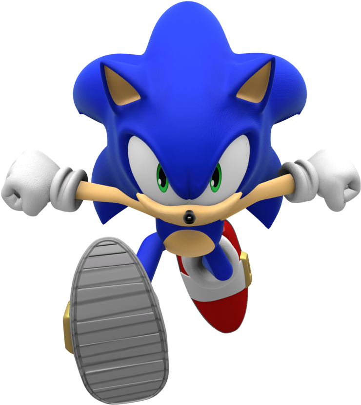 Can Use For Book Cover, Sonic Unleashed Clipart - Sonic Running 3d ...