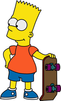 Bart Simpson Skateboard Transparent Png Stickpng - Bart Simpson O Gas ...