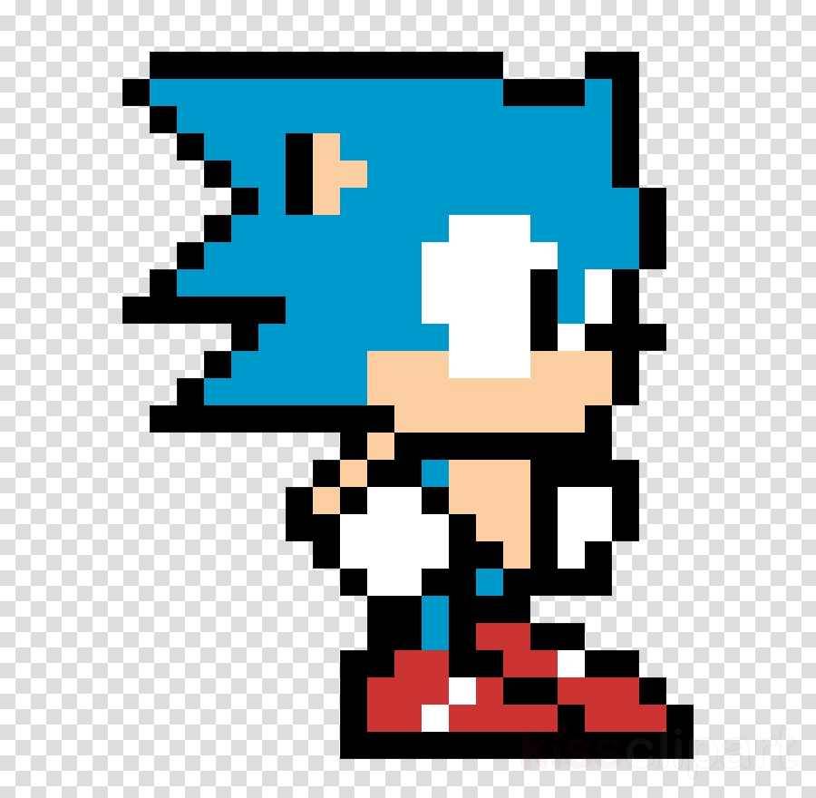 Sonic Pixel Art Grid Clipart Minecraft Sonic The Hedgehog - Classic ...