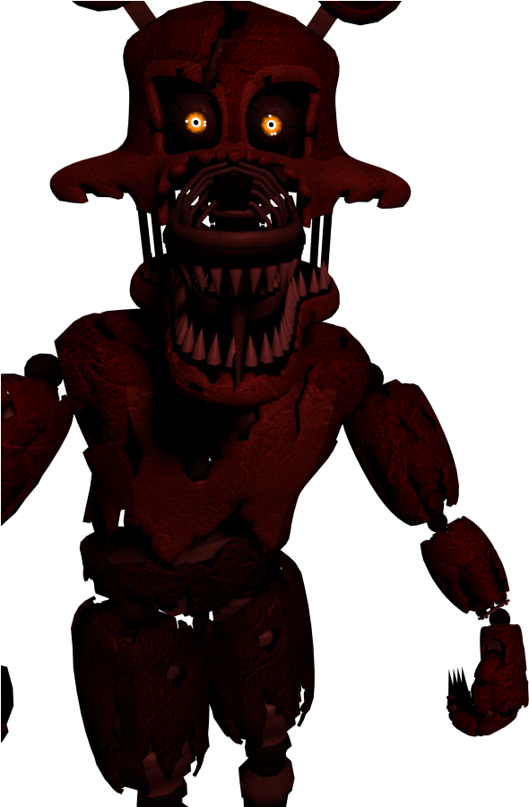 Five Nights at Freddy\'s 4 Nightmare Jump scare, Nightmare Foxy transparent  background PNG clipart