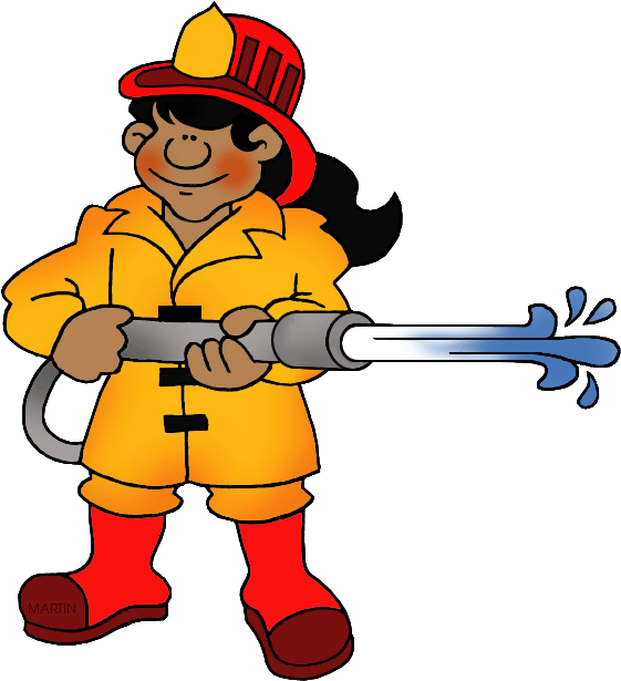 Fireman - Clipart Fire Fighter (627x648)