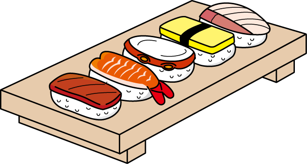 Nigiri Sushi お 寿司 イラスト 白黒 633x339 Png Clipart Download