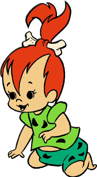 Baby Flintstones Baby Cartoon Characters Baby Clip - Pebbles Flintstone ...