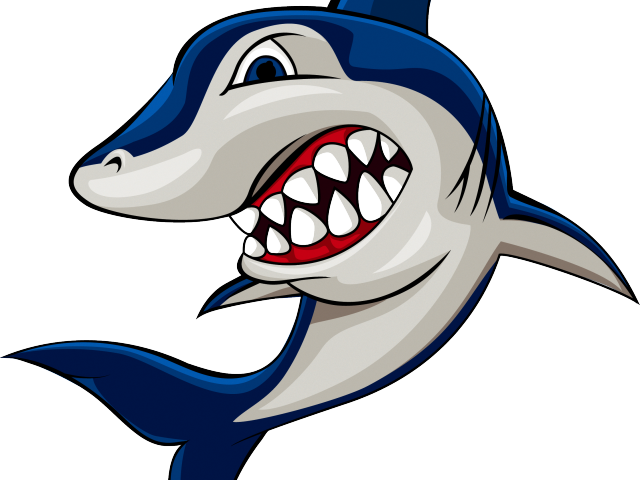 Great White Shark Clipart Dolphin - Gambar Ikan Hiu Kartun - (640x480 ...