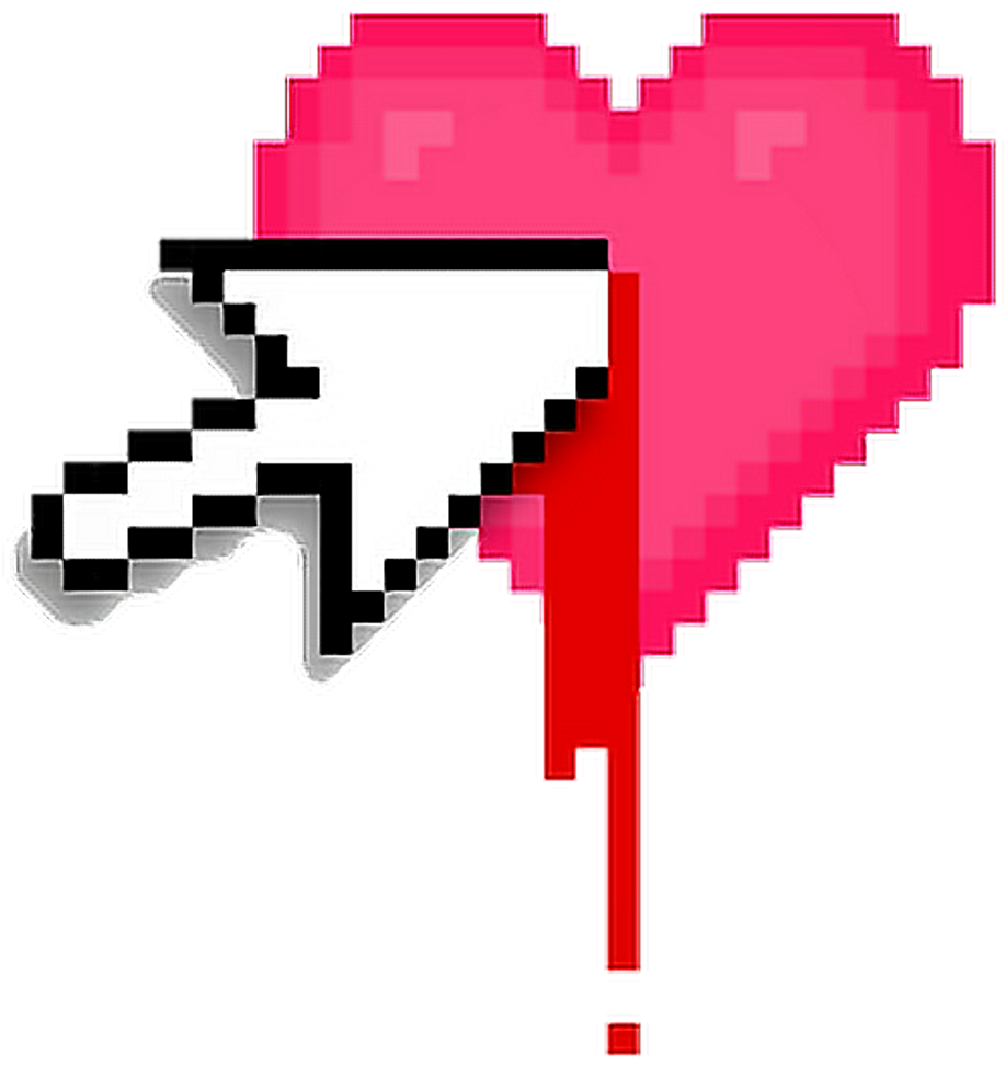 #kill #heart #arrow #pixelart - Aesthetic Heart Broken Png - (1024x1164 ...