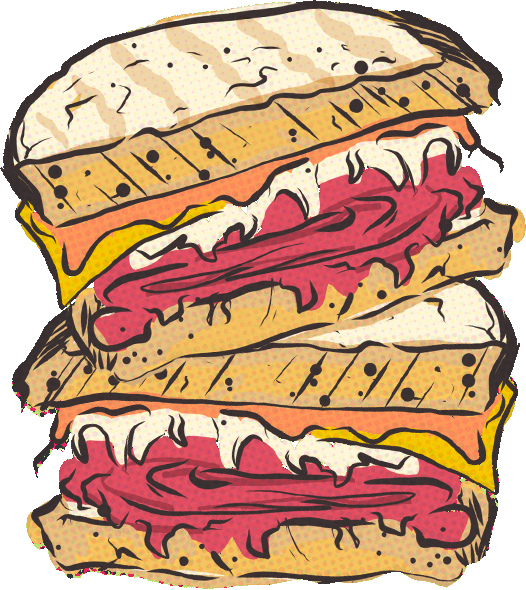 reuben sandwich clipart