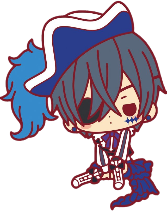 108 Images About 黒執事black Butler On We Heart It Black Butler Book Of Circus Chibi Black 700x854 Png Clipart Download