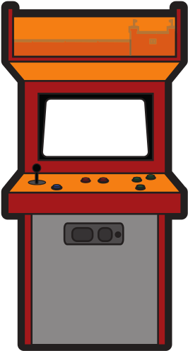 Arcade Machine Design - Video Game Arcade Cabinet - Full Size PNG ...