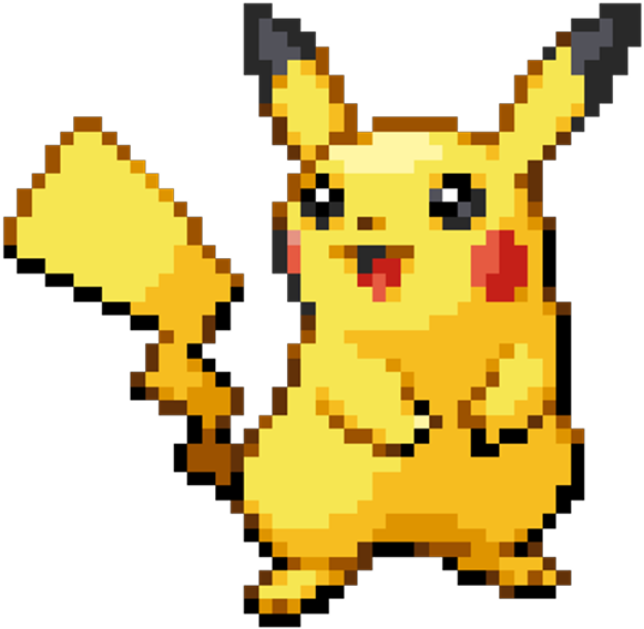 Pikachu Pokemon Pokémon Cute Kawaii Pixel Pixelart - Pikachu Gen 3 ...