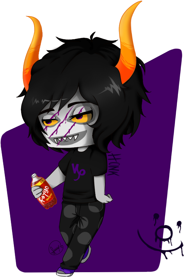 Homestuck Clipart Drawing - Gamzee Makara Chibi - (670x960) Png Clipart ...